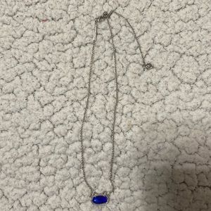 Kendra Scott Silver Cat Frame Mood Necklace